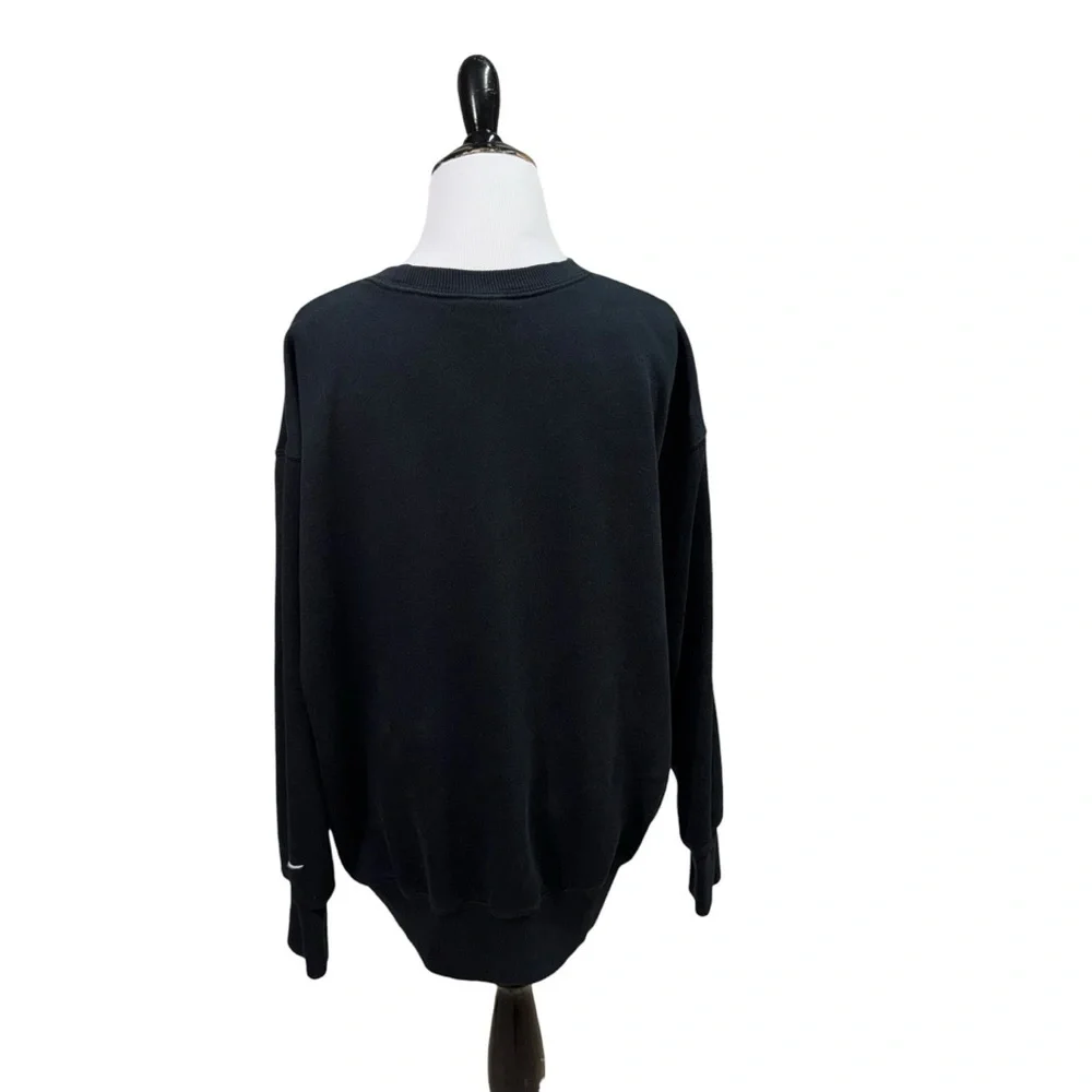 Nike Men's S Small Crewneck Sweater Long Sleeve Fleece Lined Embroidered Logo